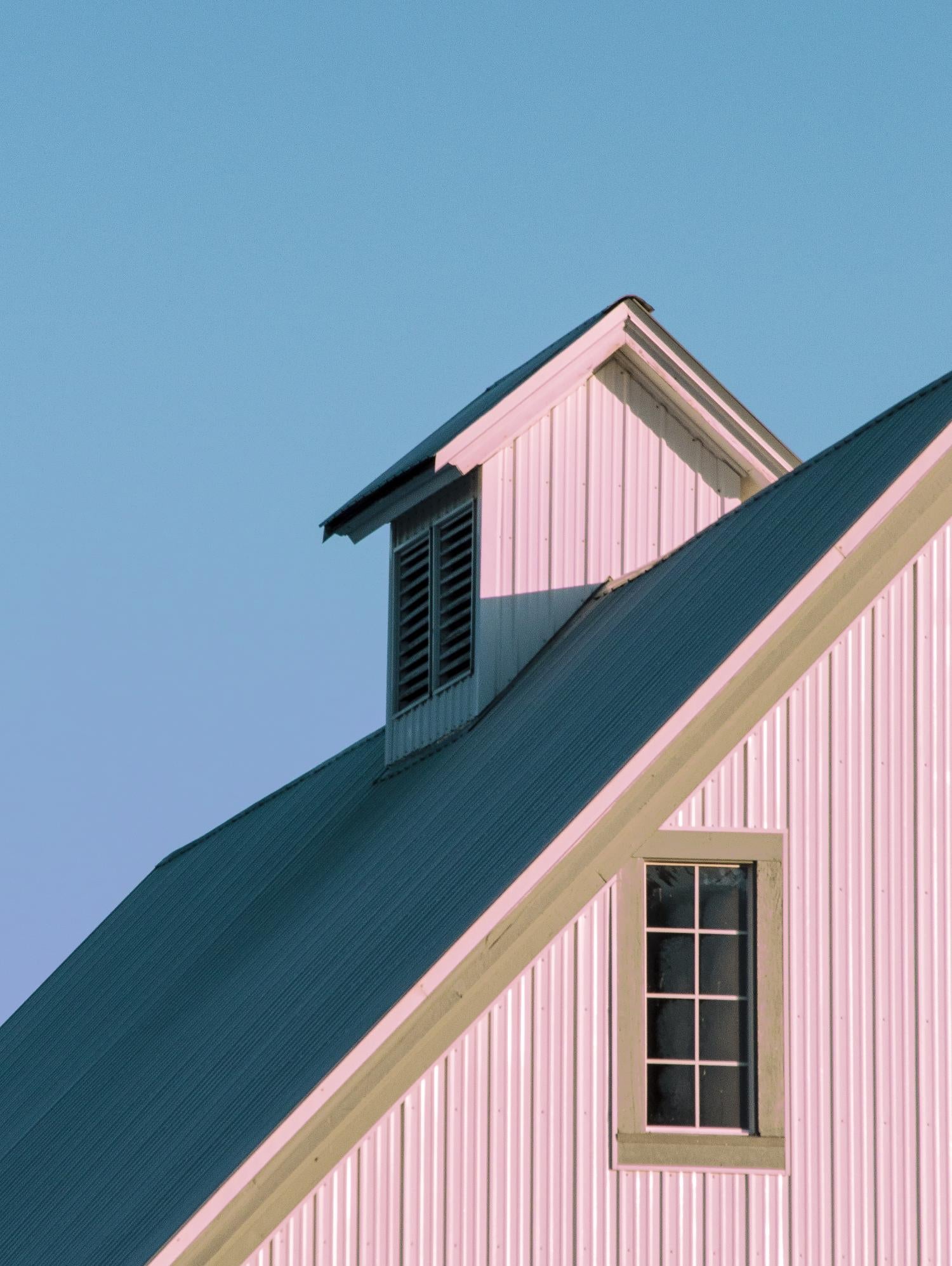 Pastoral Pink by Nancy Crowell on GIANT ART - pink rustic scenes