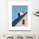 Pastoral Pink by Nancy Crowell on GIANT ART - pink rustic scenes