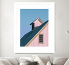 Pastoral Pink by Nancy Crowell on GIANT ART - pink rustic scenes