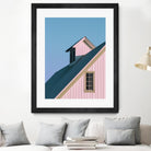 Pastoral Pink by Nancy Crowell on GIANT ART - pink rustic scenes