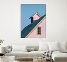 Pastoral Pink by Nancy Crowell on GIANT ART - pink rustic scenes