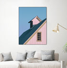 Pastoral Pink by Nancy Crowell on GIANT ART - pink rustic scenes