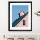 Pastoral Pink by Nancy Crowell on GIANT ART - pink rustic scenes