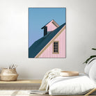 Pastoral Pink by Nancy Crowell on GIANT ART - pink rustic scenes