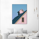 Pastoral Pink by Nancy Crowell on GIANT ART - pink rustic scenes