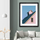 Pastoral Pink by Nancy Crowell on GIANT ART - pink rustic scenes