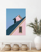 Pastoral Pink by Nancy Crowell on GIANT ART - pink rustic scenes