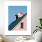 Pastoral Pink by Nancy Crowell on GIANT ART - pink rustic scenes