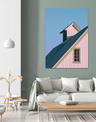 Pastoral Pink by Nancy Crowell on GIANT ART - pink rustic scenes