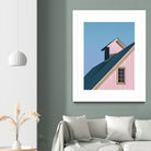 Pastoral Pink by Nancy Crowell on GIANT ART - pink rustic scenes