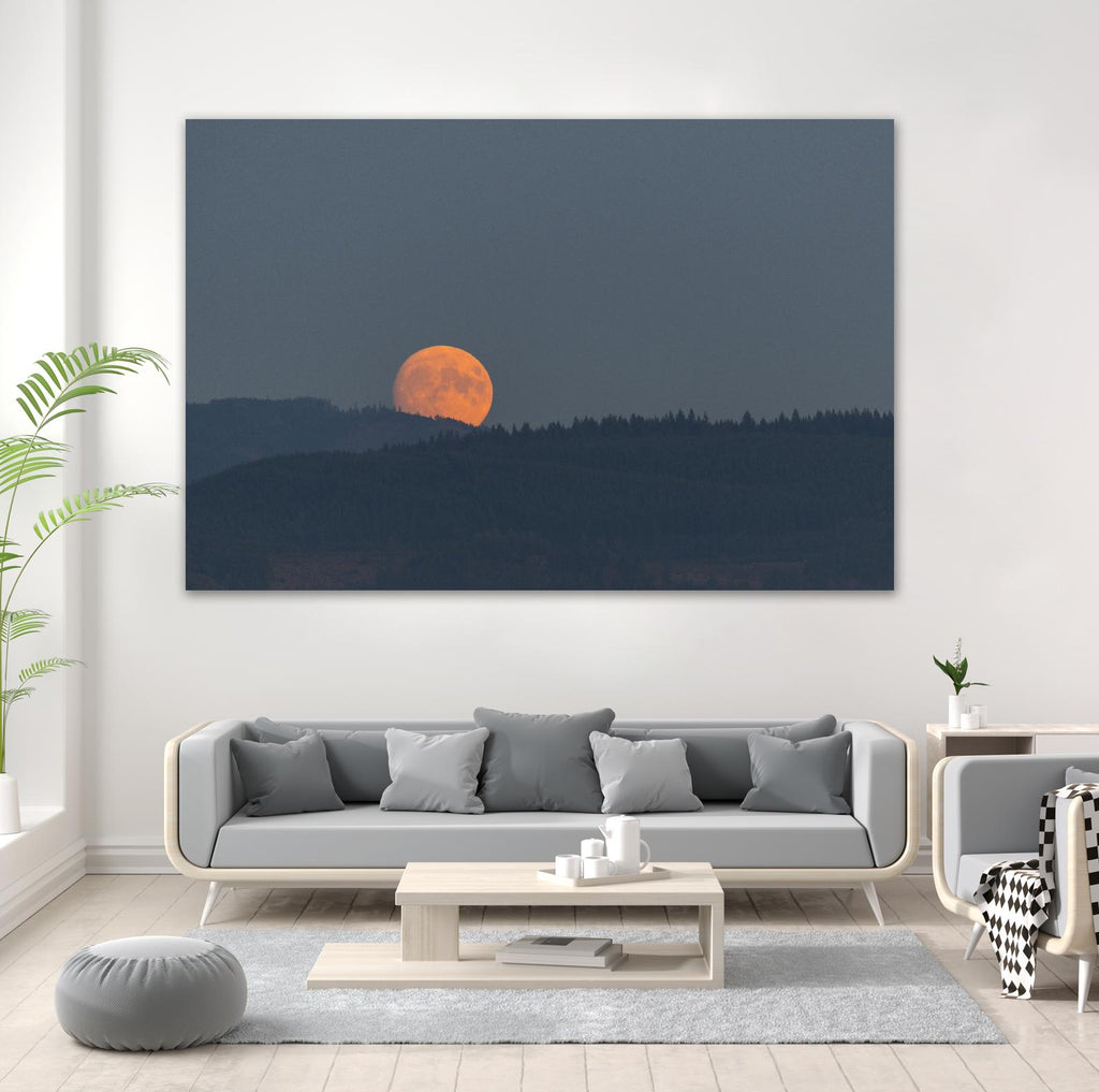 Harvest Moon by Nancy Crowell on GIANT ART - blues scenic