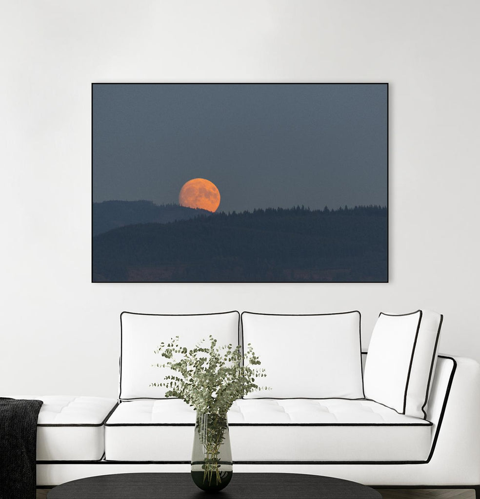 Harvest Moon by Nancy Crowell on GIANT ART - blues scenic