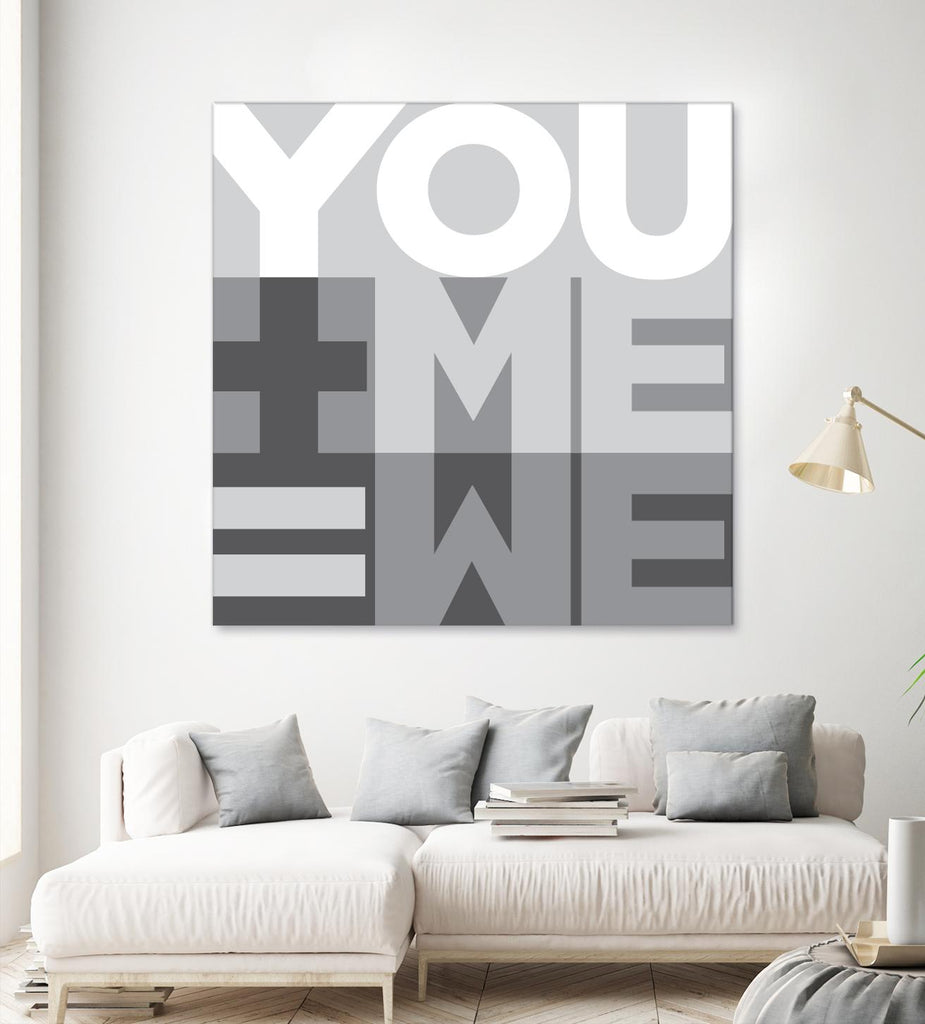 You Me We I de Parker Jones sur GIANT ART - blanc contemporain