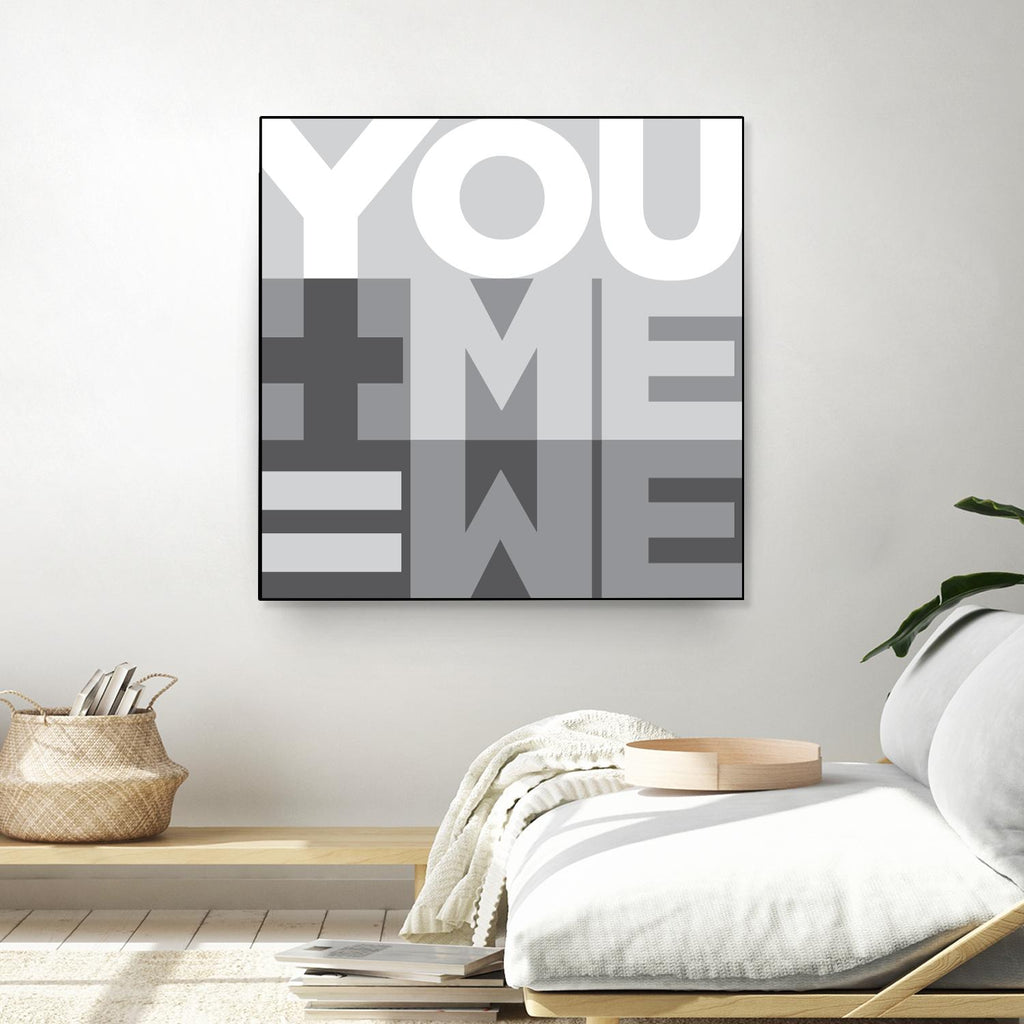 You Me We I de Parker Jones sur GIANT ART - blanc contemporain