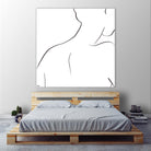 Femme III by Patti Mann on GIANT ART - whites & creams, blacks figurative