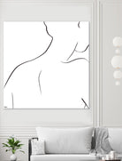 Femme III by Patti Mann on GIANT ART - whites & creams, blacks figurative