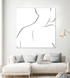 Femme III by Patti Mann on GIANT ART - whites & creams, blacks figurative