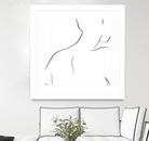 Femme III by Patti Mann on GIANT ART - whites & creams, blacks figurative