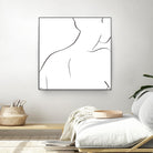 Femme III by Patti Mann on GIANT ART - whites & creams, blacks figurative