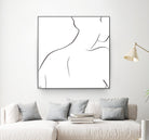 Femme III by Patti Mann on GIANT ART - whites & creams, blacks figurative