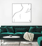 Femme III by Patti Mann on GIANT ART - whites & creams, blacks figurative