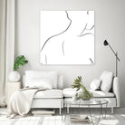 Femme III by Patti Mann on GIANT ART - whites & creams, blacks figurative