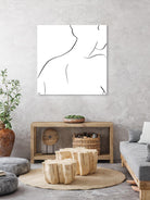 Femme III by Patti Mann on GIANT ART - whites & creams, blacks figurative