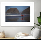 Cannon Beach in the Mist by Aaron Matheson on GIANT ART - blue sea scene