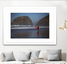 Cannon Beach in the Mist by Aaron Matheson on GIANT ART - blue sea scene