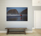Cannon Beach in the Mist by Aaron Matheson on GIANT ART - blue sea scene