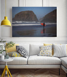 Cannon Beach in the Mist by Aaron Matheson on GIANT ART - blue sea scene