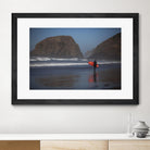 Cannon Beach in the Mist by Aaron Matheson on GIANT ART - blue sea scene