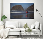 Cannon Beach in the Mist by Aaron Matheson on GIANT ART - blue sea scene