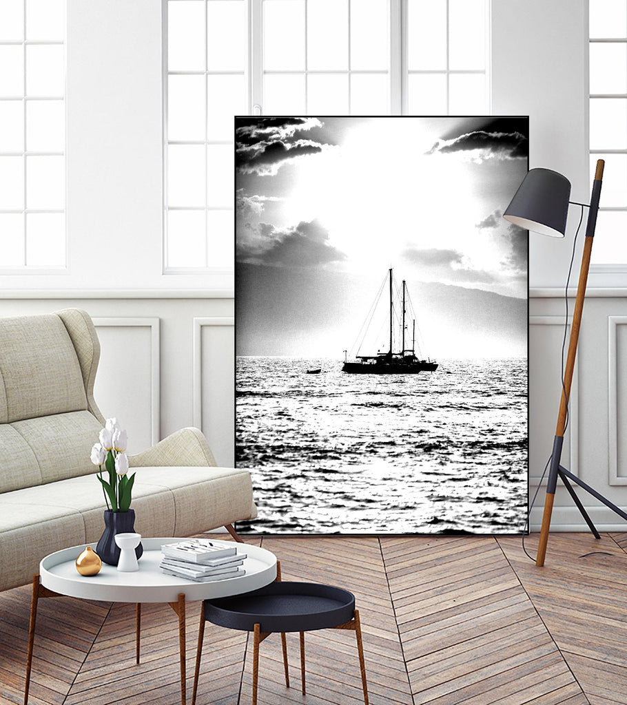 Waiting for the Wind by Aaron Matheson on GIANT ART - white nautical