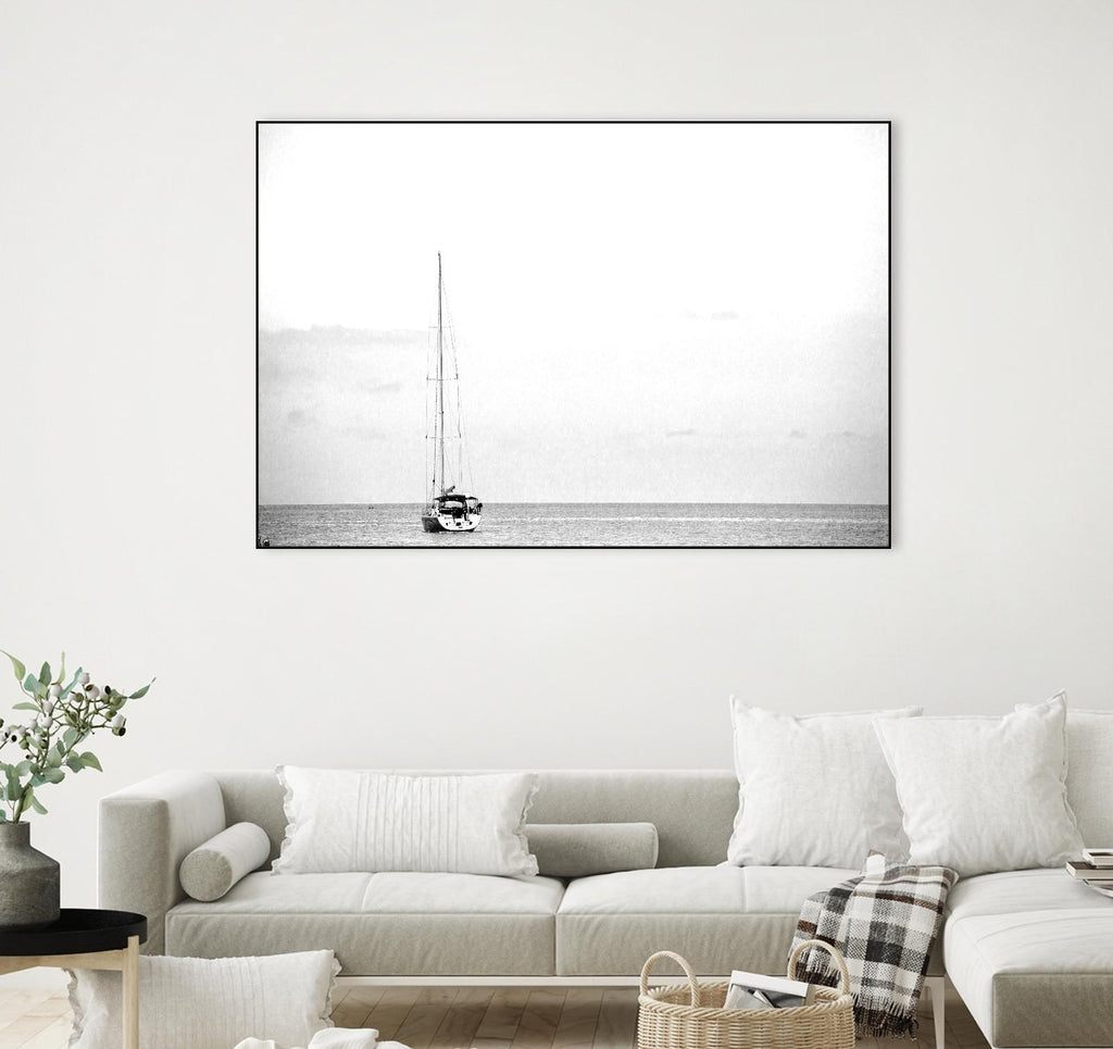 Silent Water by Aaron Matheson on GIANT ART - white nautical