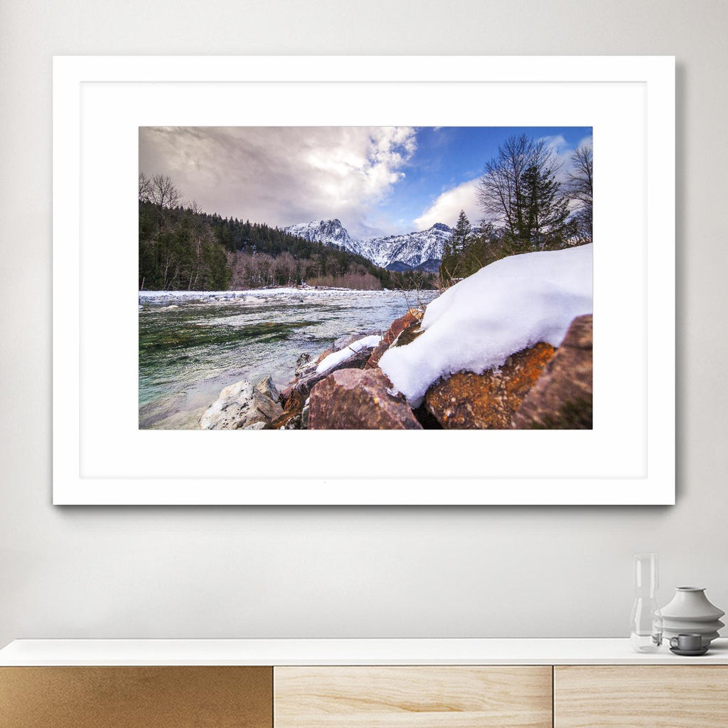 Snow Capped Days d'Aaron Matheson sur GIANT ART - paysage blanc