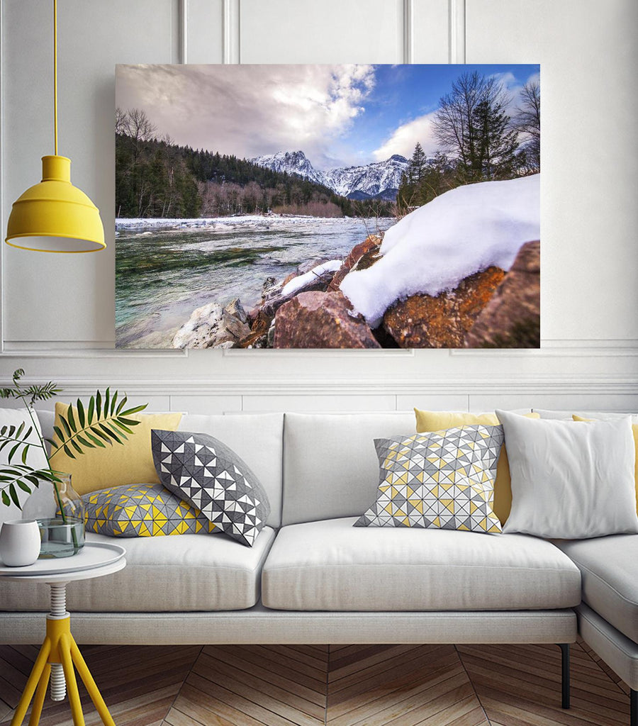 Snow Capped Days d'Aaron Matheson sur GIANT ART - paysage blanc