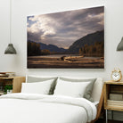 Lake Views by Aaron Matheson on GIANT ART - grey landscape