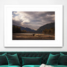 Lake Views by Aaron Matheson on GIANT ART - grey landscape