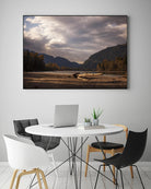 Lake Views by Aaron Matheson on GIANT ART - grey landscape