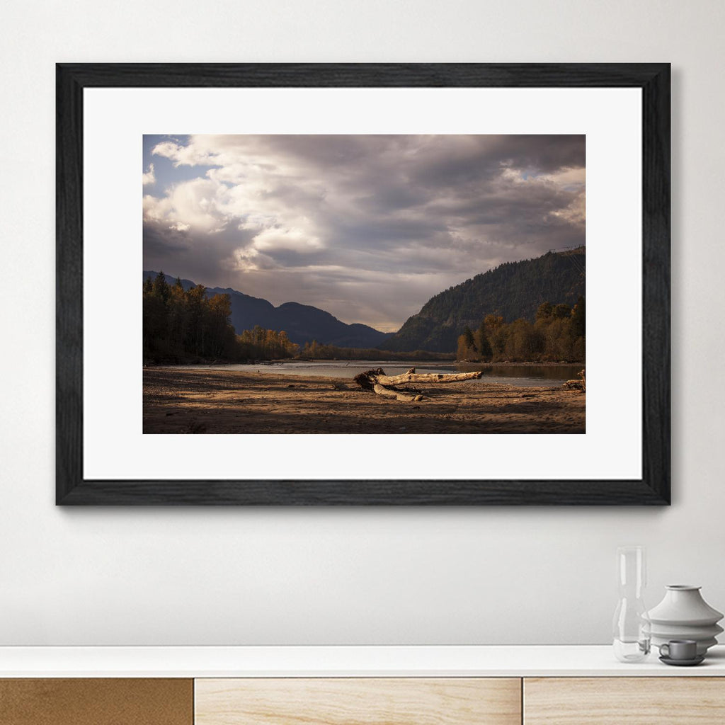 Lake Views by Aaron Matheson on GIANT ART - grey landscape