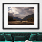 Lake Views by Aaron Matheson on GIANT ART - grey landscape