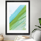 Where Blue Meets Green by Melissa McClain on GIANT ART - green abstract