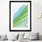 Where Blue Meets Green by Melissa McClain on GIANT ART - green abstract