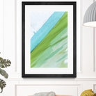 Where Blue Meets Green by Melissa McClain on GIANT ART - green abstract