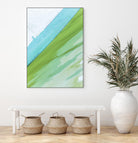 Where Blue Meets Green by Melissa McClain on GIANT ART - green abstract