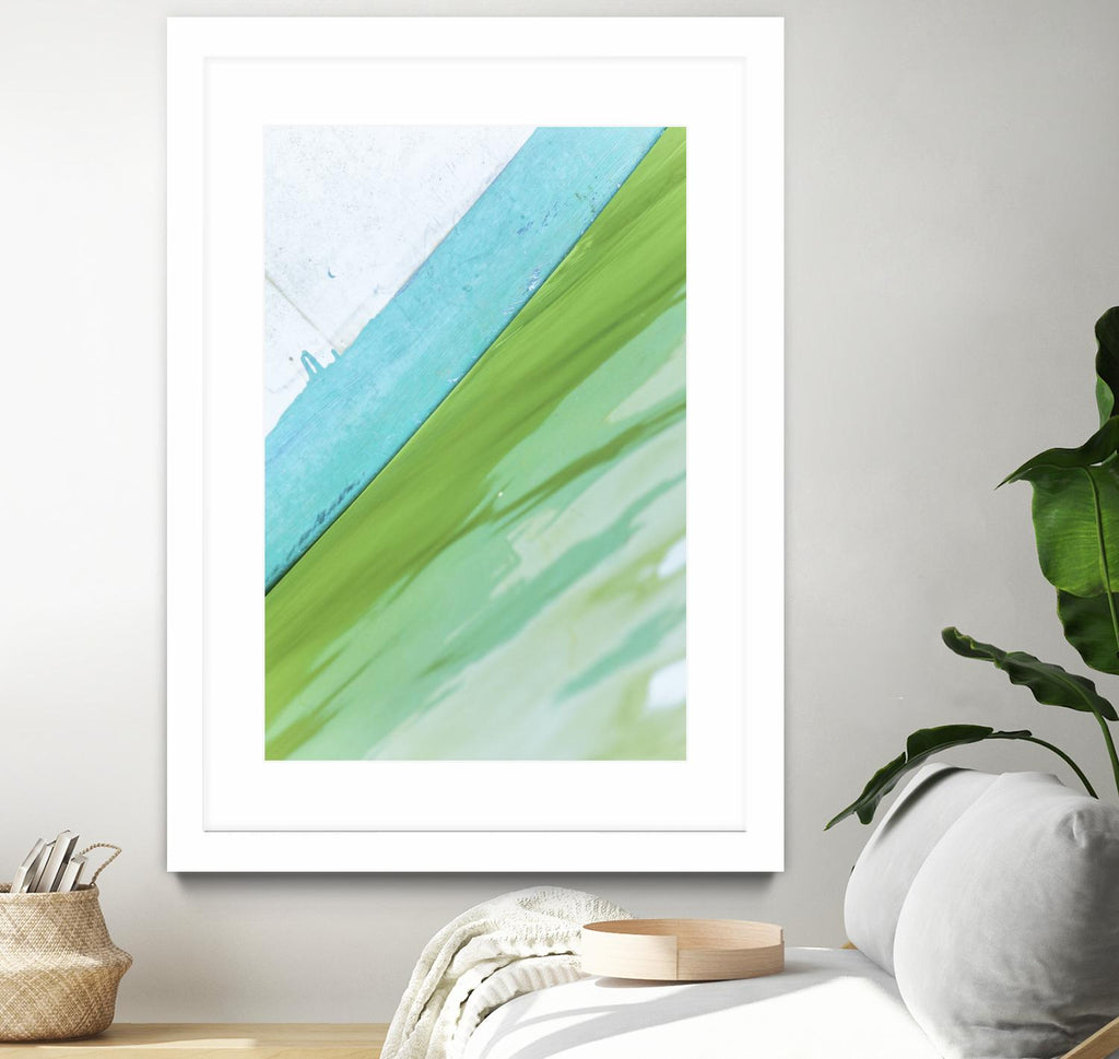 Where Blue Meets Green by Melissa McClain on GIANT ART - green abstract