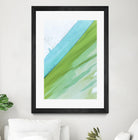 Where Blue Meets Green by Melissa McClain on GIANT ART - green abstract