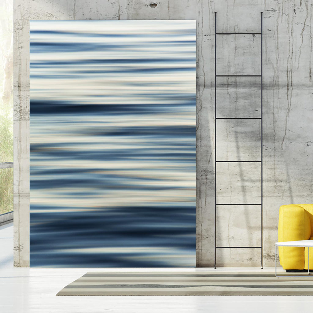 Static Blue by Melissa McClain on GIANT ART - beige abstract