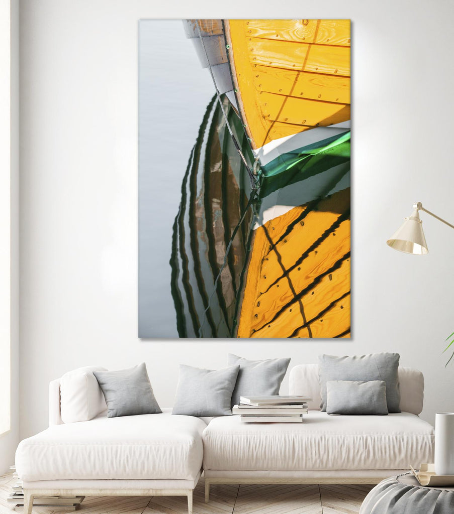 Reflections in Yellow by Melissa McClain on GIANT ART - blue photo art